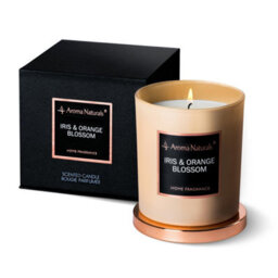 Aroma Naturals Candle 215G Iris & Orange Blossom Soy Wax 35H Burn Time
