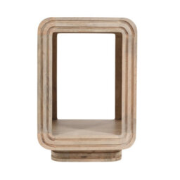 Buttercup Farm Hudson Carved Side Table - Mango Wood - L40 X W40 X H60 Cm
