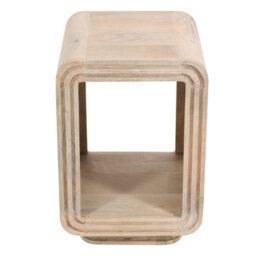 Buttercup Farm Hudson Carved Side Table - Mango Wood - L40 X W40 X H60 Cm - thumbnail 4
