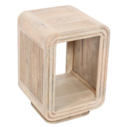 Buttercup Farm Hudson Carved Side Table - Mango Wood - L40 X W40 X H60 Cm - thumbnail 5