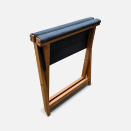 Sweeek. Pair Of Wooden Deckchairs And Footrests Creus With Footrests Anthracite 102X56X86 Cm - thumbnail 8