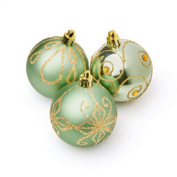 Premier Decorations Limited 9 Decorated Green Christmas Tree Baubles Decorations Tree Ornaments 6Cm - thumbnail 3