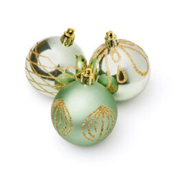 Premier Decorations Limited 9 Decorated Green Christmas Tree Baubles Decorations Tree Ornaments 6Cm - thumbnail 4