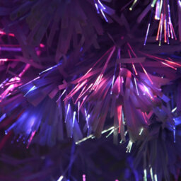 Homcom 2.5Ft Prelit Artificial Tabletop Christmas Tree W/ Fibre Optics For Desk - thumbnail 9