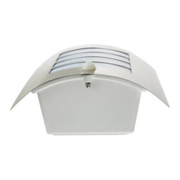 Happy Homewares Modern Outdoor Ip44 Stainless Steel Flush Wall Lamp Fitting With Pir Sensor - thumbnail 4