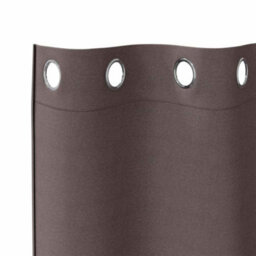 Walplus Curtains With Curtains 2 Pcs Dark Brown Polyester - thumbnail 5