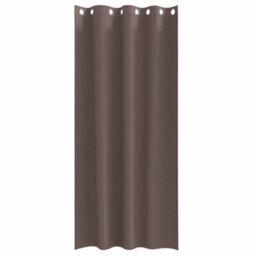 Walplus Curtains With Curtains 2 Pcs Dark Brown Polyester - thumbnail 4