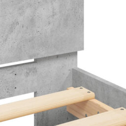 Berkfield Bed Frame Without Mattress Concrete Grey 120X190 Cm Small Double - thumbnail 8