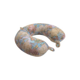 Mountain Warehouse World Map Memory Foam Travel Pillow Brown (One Size) - thumbnail 4