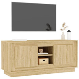 Berkfield Tv Cabinet Sonoma Oak 102X35X45 Cm Engineered Wood - thumbnail 4