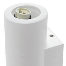 Long Life Lamps Company Modern White Ceramic Up & Down Contemporary Indoor Wall Light Lamp M0044 - thumbnail 4