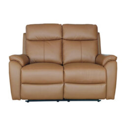 Aspire Kingsmere 2 Seater Power Recliner Sofa In Real Leather, Tan - thumbnail 4