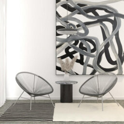 Dorel Avo Xl Lounge Chairs In Black - 2 Pieces - thumbnail 5