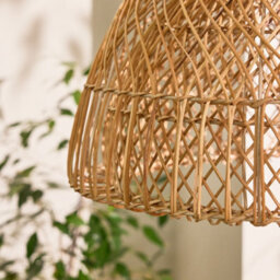 Dibor Traditional Rattan Twin Spiral Easy Fit Decor Ceiling Shade H32 X D50Cm - thumbnail 4