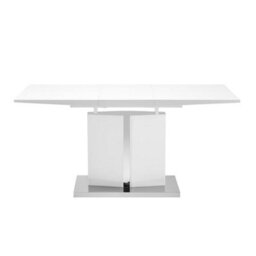 Furniture in Fashion Belmonte High Gloss Extending Dining Table Small In White - thumbnail 7