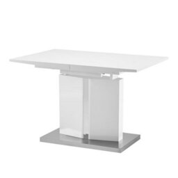Furniture in Fashion Belmonte High Gloss Extending Dining Table Small In White - thumbnail 6