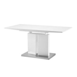 Furniture in Fashion Belmonte High Gloss Extending Dining Table Small In White - thumbnail 5