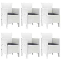 Berkfield Garden Dining Set 7 Pcs White - thumbnail 4