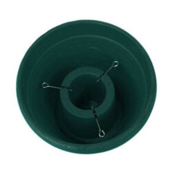 Wham Large Green Christmas Tree Stand Tub With Santa Design For Real Trees Up To 7Ft Tall - thumbnail 2