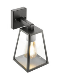CGC Lighting Cgc Outdoor Outside Wall Light Black Clear Diffuser Traditional Porch Garden Security - thumbnail 4