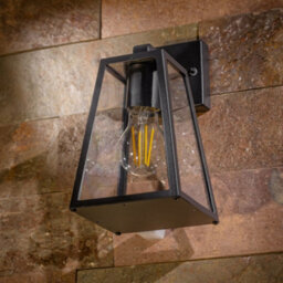 CGC Lighting Cgc Outdoor Outside Wall Light Black Clear Diffuser Traditional Porch Garden Security - thumbnail 3