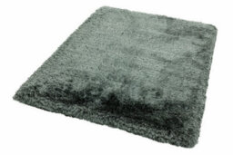 Handmade Rug, Luxurious Bedroom Rug, Easy To Clean Plain Diningroom Rug, Sparkle Rug, Slate Shaggy Rug-120Cm X 170Cm - thumbnail 3