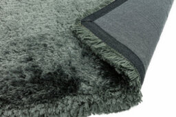 Handmade Rug, Luxurious Bedroom Rug, Easy To Clean Plain Diningroom Rug, Sparkle Rug, Slate Shaggy Rug-120Cm X 170Cm - thumbnail 2