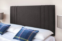 "Slumbre Rio 3 Turin Linen 3Ft  Single 24"" Headboard -  Charcoal"