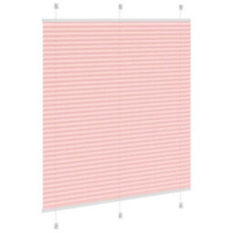 Berkfield Pleated Blind Pink 115X100 Cm Fabric Width 114.4 Cm Polyester - thumbnail 4