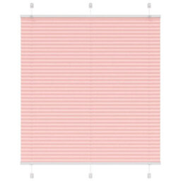 Berkfield Pleated Blind Pink 115X100 Cm Fabric Width 114.4 Cm Polyester