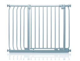 Safetots Elite Pressure Safety Gate, 98Cm - 107Cm, Matt Grey, Pressure Fit Stair Gate - thumbnail 1