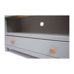 Cabinet Bits Argenta Light Grey 1 Drawer Tv Cabinet Wood Knob - thumbnail 5