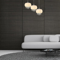 Milagro Nova Chrome Pendant Lamp 3Xe14 Elegant Cream Glass Shade Housing Delicate Suspended Crystals - thumbnail 5