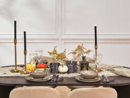 Beliani Set Of 3 Candle Holders Liwung Metal 27/33/38 Cm Gold - thumbnail 5