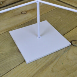 Samuel Alexander White Christmas Tree 7 Tealight Holder With Dangling White Stars - thumbnail 2