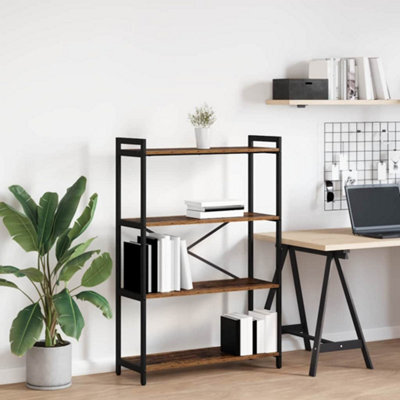 Berkfield Bookcase Old Wood 80 X 30 X 118 Cm Engineered Wood - image 1