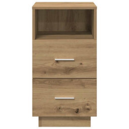 Berkfield Bedside Cabinet With 2 Drawers Artisan Oak 36X36X68 Cm - thumbnail 4