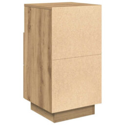 Berkfield Bedside Cabinet With 2 Drawers Artisan Oak 36X36X68 Cm - thumbnail 7