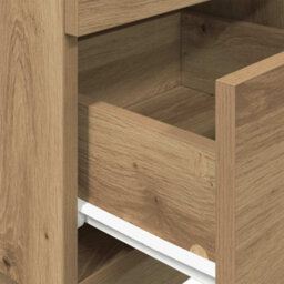Berkfield Bedside Cabinet With 2 Drawers Artisan Oak 36X36X68 Cm - thumbnail 8