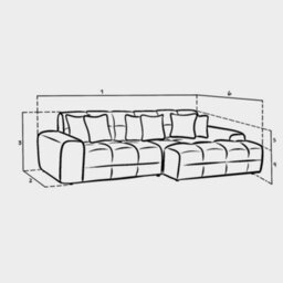 Stratus Interiors Jacob Comfy Bubble Cloud Sofa Oatmeal For Livingroom - Oatmeal - 1 Seater Sofa - thumbnail 4