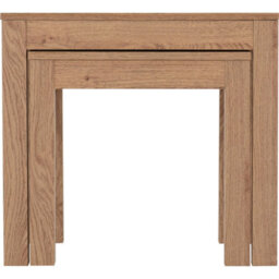 Seconique Leon Nest Of 2 Tables-Medium Oak Effect - thumbnail 4