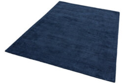 Plain Navy Modern Handmade Rug For Dining Room Bedroom & Living Room-120Cm X 170Cm - thumbnail 3