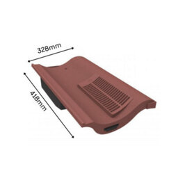 Manthorpe Antique Red Single Pantile Roof Tile Vent, Marley Anglia, Redland Fenland & Sandtoft - thumbnail 3