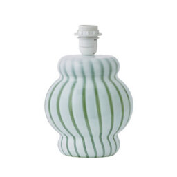 Valuelights Taffy Green Stripe Glass Table Lamp Base - thumbnail 2