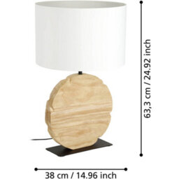 Loops 2 Pack Stylish Modern Black And Brown Led Pendant Ceiling Light For Home Interiors - thumbnail 5