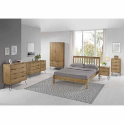 4 Drawer Chest Of Drawers Spindle Legs In Pine - thumbnail 3