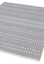 Grey Outdoor Rug, Geometric Stain-Resistant Rug For Patio Decks Garden Balcony, 2mm Modern Outdoor Rug-120Cm X 170Cm - thumbnail 4