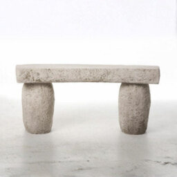 Oakleystone Northern Curved Stone Garden Bench Seat  Fine Detailed 45 Cm Tall 130 Kg - thumbnail 4