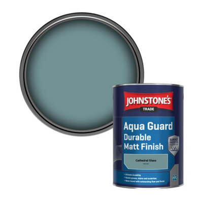 Johnstone's Trade Wood & Metal Aqua Guard Durable Matt Paint Cathedral Glass (Ppg1148-5) 1L - image 1