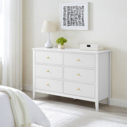 Melody Maison Large 6 Drawer Chest Of Drawers - Hales White Range